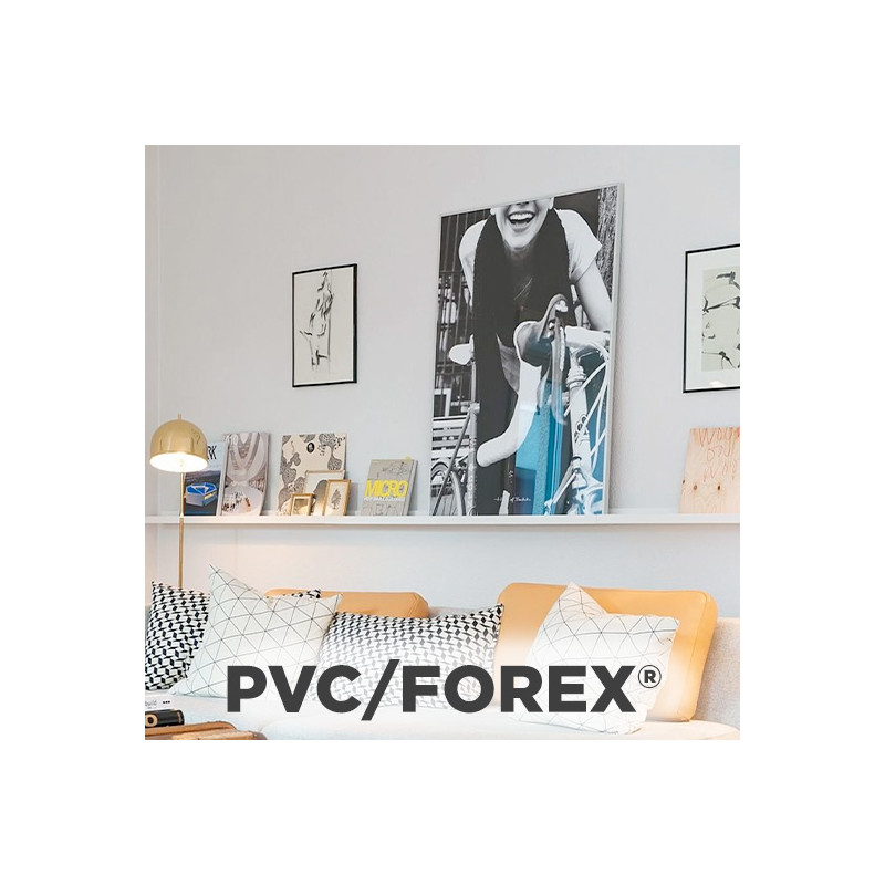 Panneau PVC Forex 3mm 25x15cm plastifié brillant qté 1000