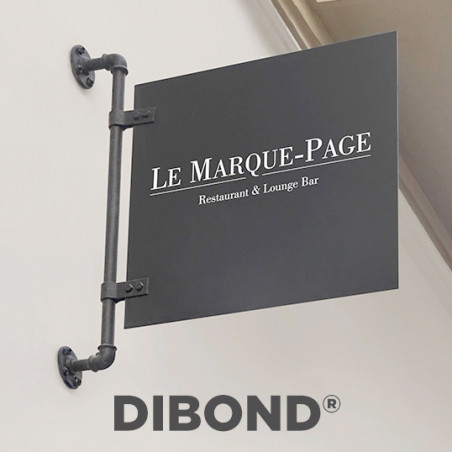 Panneau "sens interdit" alu dibond 3mm