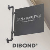 Panneau "sens interdit" alu dibond 3mm