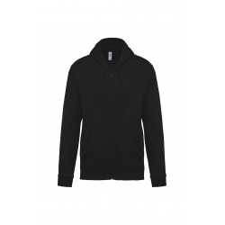 Sweat-shirt zippé capuche unisexe