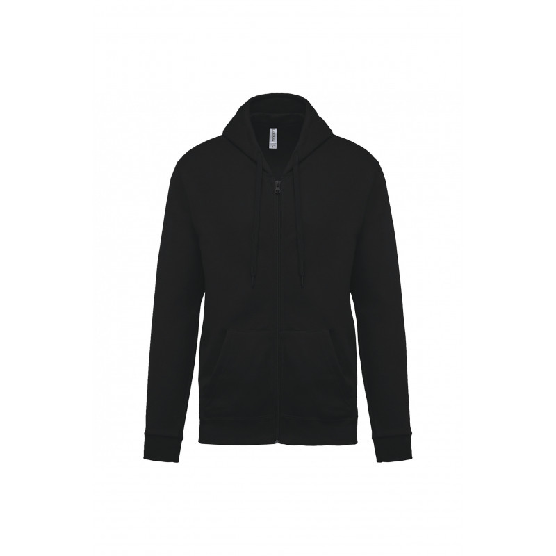 Sweat-shirt zippé capuche unisexe