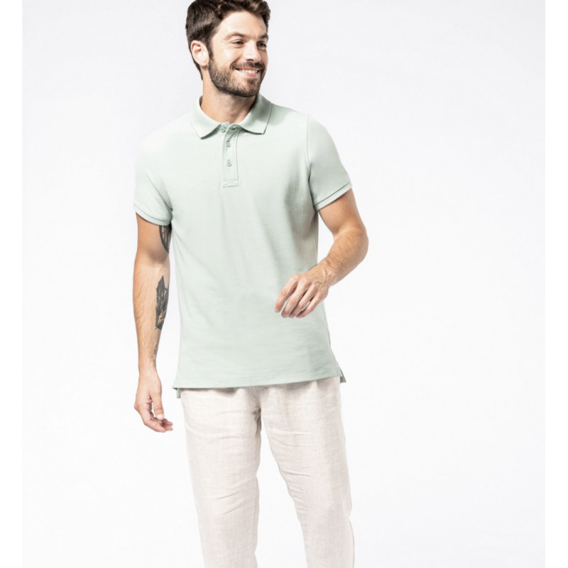 Polo piqué Bio manches courtes homme